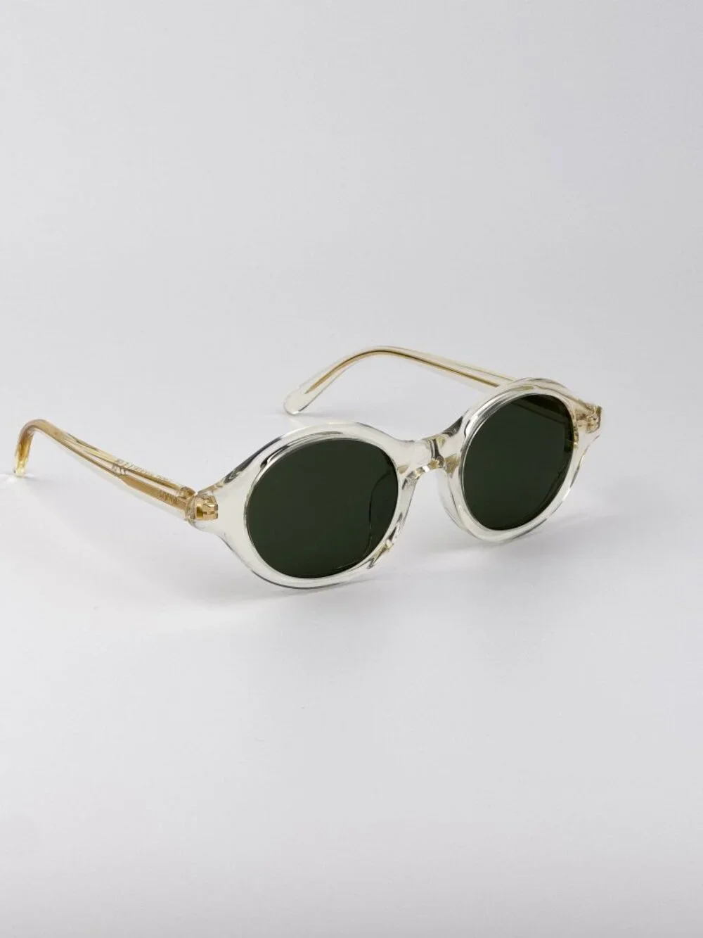 LOEWE LW40162U 57N PALE YELLOW ROUND SUNGLASSES